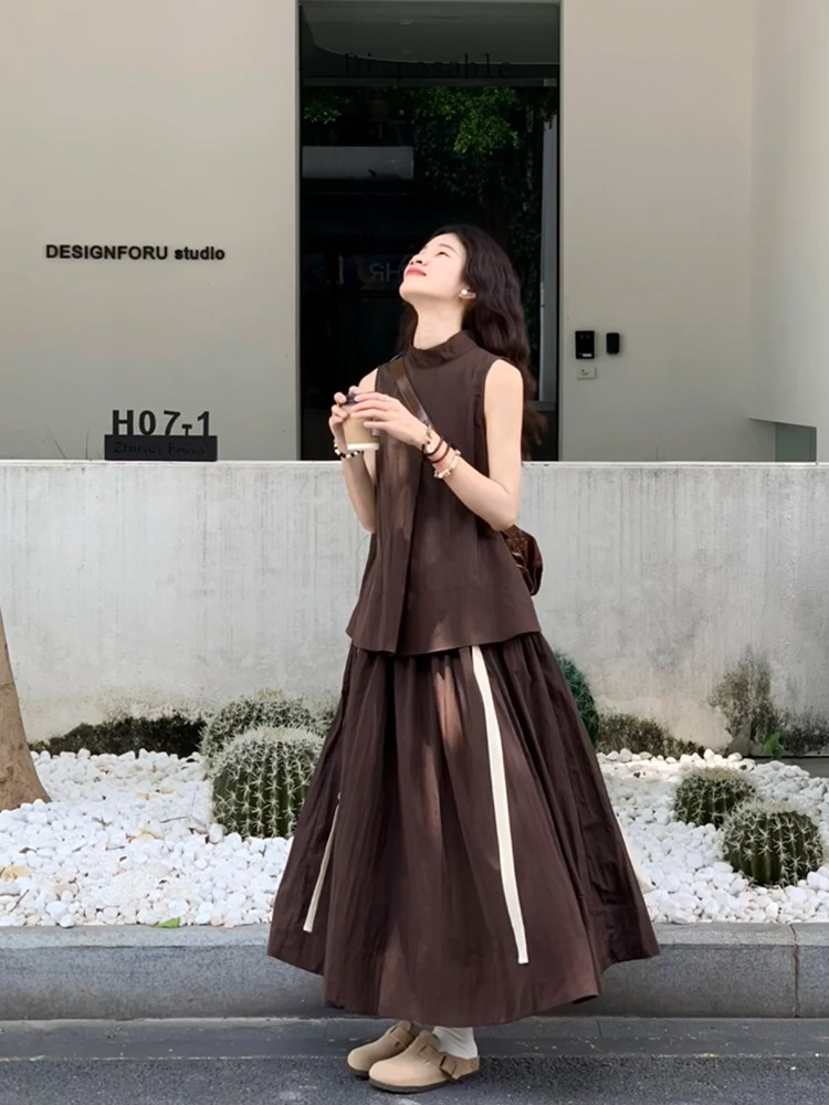 Chocolate brown fashion set